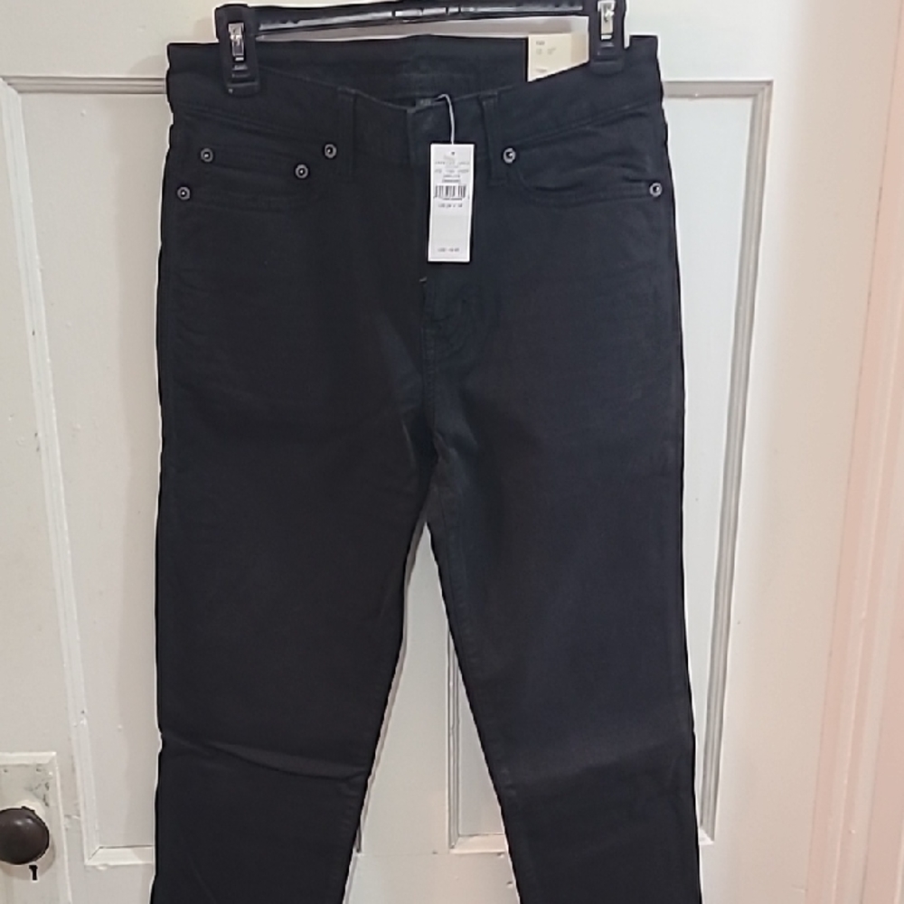 American Eagle Outfitters Black Slim Straight Jeans